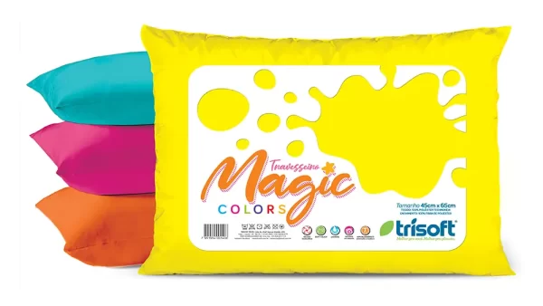 Travesseiro Magic Colors Trisoft 45x65